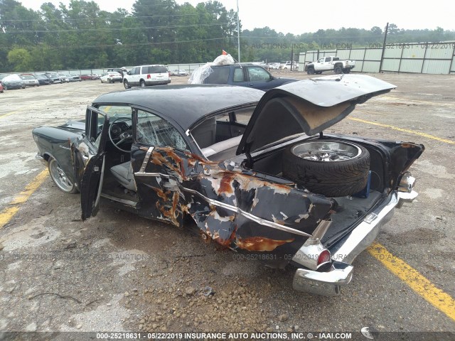 A57J289312 - 1957 CHEVROLET BEL AIR BLACK photo 3