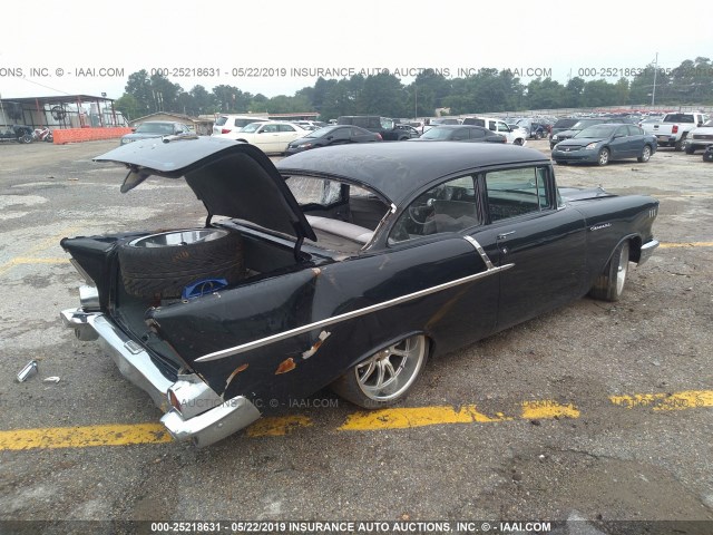 A57J289312 - 1957 CHEVROLET BEL AIR BLACK photo 4