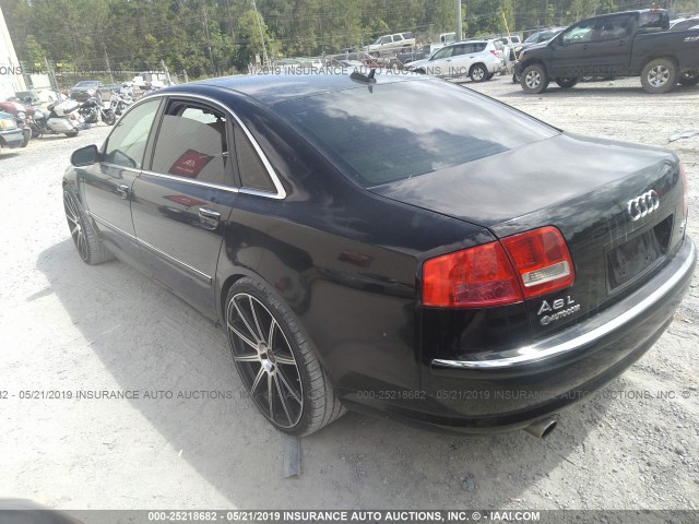 WAUML44E06N011160 - 2006 AUDI A8 BLACK photo 3