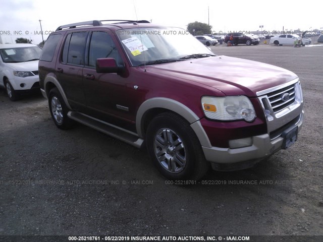 1FMEU74877UB70972 - 2007 FORD EXPLORER EDDIE BAUER RED photo 1