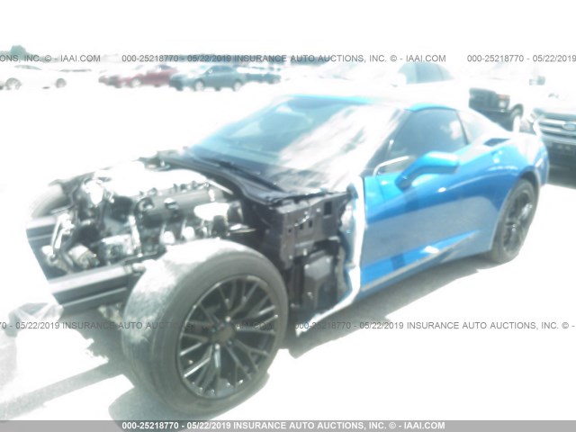 1G1YA2D77G5123335 - 2016 CHEVROLET CORVETTE STINGRAY/1LT BLUE photo 2