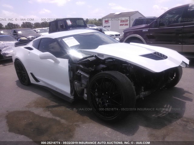 1G1YT2D67K5603501 - 2019 CHEVROLET CORVETTE Z06/3LZ WHITE photo 1