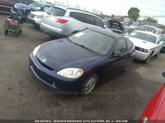 JHMZE14706S000534 - 2006 HONDA INSIGHT BLUE photo 2