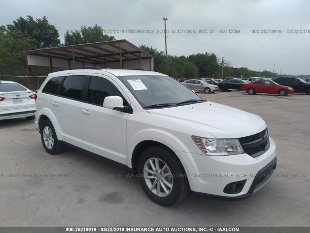 3C4PDCBBXGT164517 - 2016 DODGE JOURNEY SXT WHITE photo 1