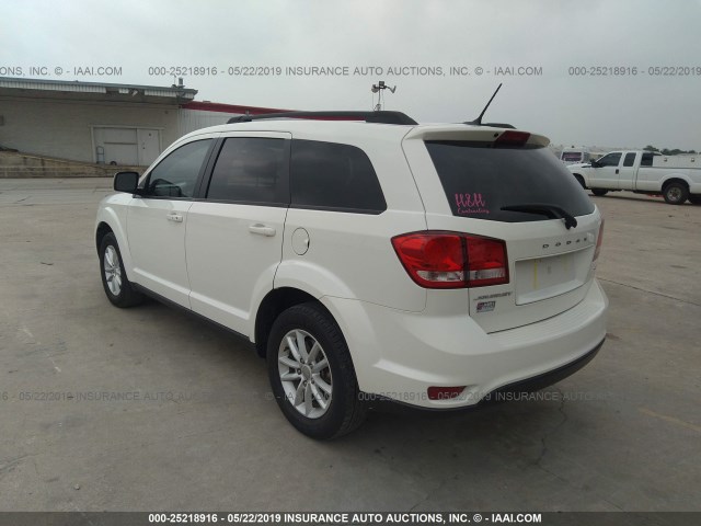 3C4PDCBBXGT164517 - 2016 DODGE JOURNEY SXT WHITE photo 3