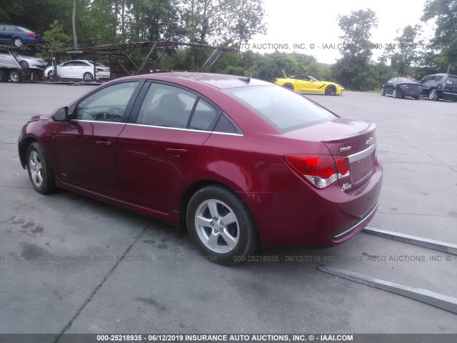 1G1PF5S97B7172292 - 2011 CHEVROLET CRUZE RED photo 3