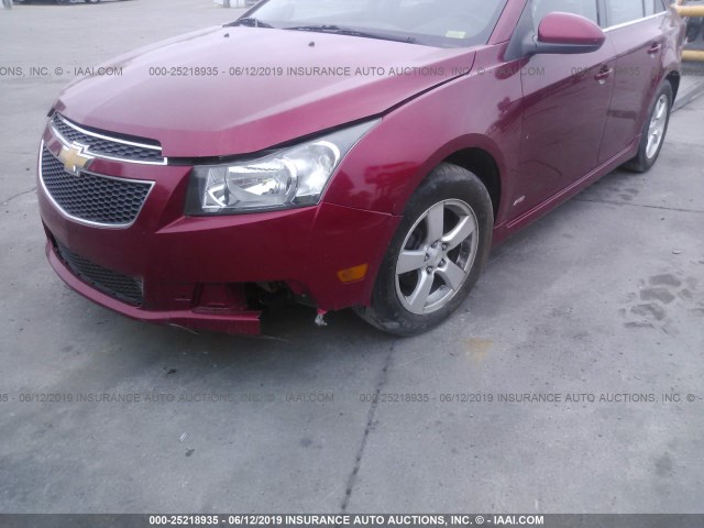 1G1PF5S97B7172292 - 2011 CHEVROLET CRUZE RED photo 6