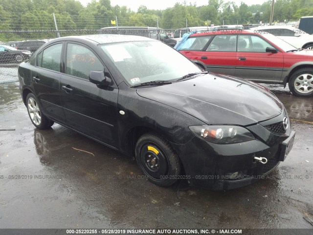 JM1BK32G881161846 - 2008 MAZDA 3 I BLACK photo 1