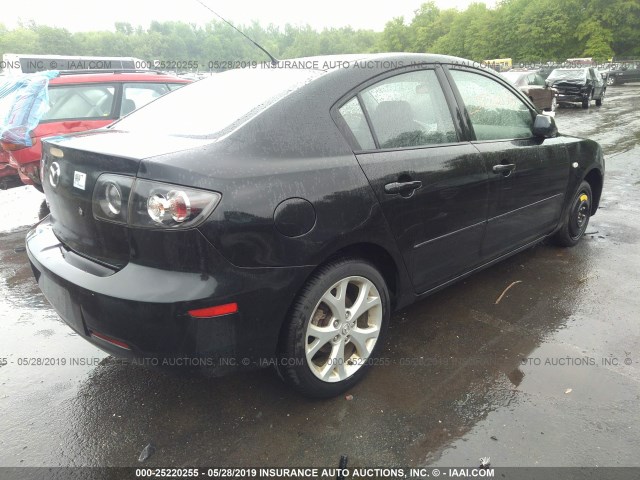 JM1BK32G881161846 - 2008 MAZDA 3 I BLACK photo 4