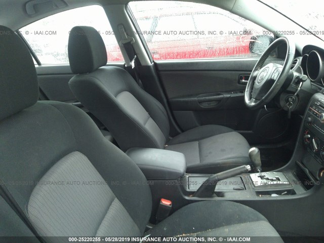 JM1BK32G881161846 - 2008 MAZDA 3 I BLACK photo 5