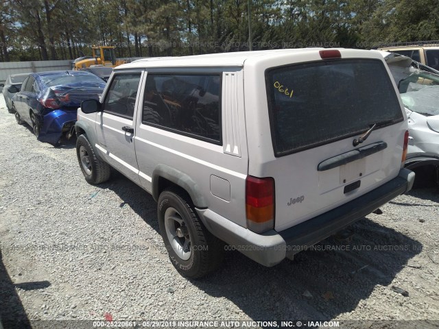 1J4FT27P8XL562506 - 1999 JEEP CHEROKEE SE WHITE photo 3