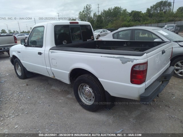 1FTYR10D31PB04864 - 2001 FORD RANGER WHITE photo 3