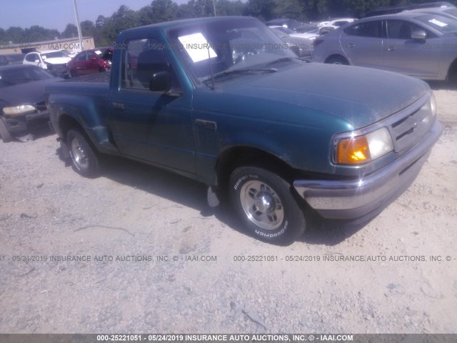 1FTCR10A9TPB37726 - 1996 FORD RANGER GREEN photo 1