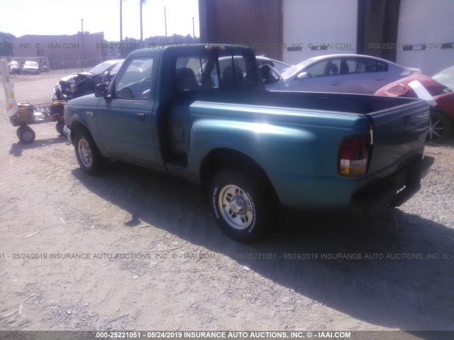 1FTCR10A9TPB37726 - 1996 FORD RANGER GREEN photo 3