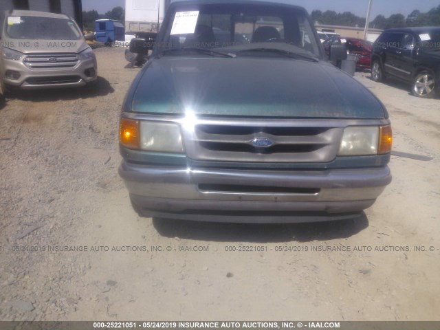 1FTCR10A9TPB37726 - 1996 FORD RANGER GREEN photo 6