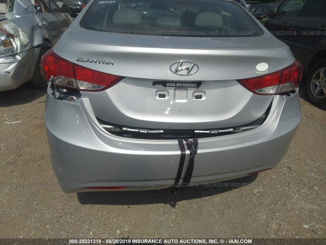 5NPDH4AE5DH193539 - 2013 HYUNDAI ELANTRA GLS/LIMITED SILVER photo 6