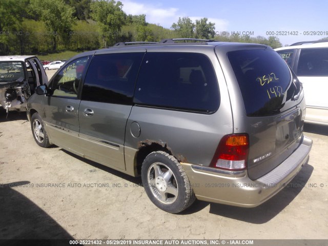 2FMZA5343YBC41735 - 2000 FORD WINDSTAR SEL GRAY photo 3