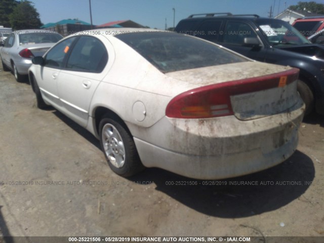 2B3HD46R72H244006 - 2002 DODGE INTREPID SE WHITE photo 3