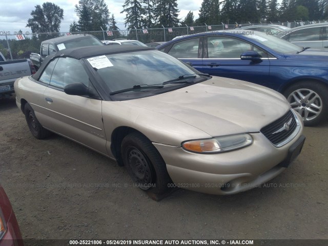 3C3EL45H8XT600964 - 1999 CHRYSLER SEBRING JX TAN photo 1