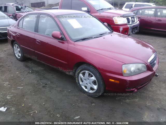 KMHDN46D14U712578 - 2004 HYUNDAI ELANTRA GLS/GT RED photo 1