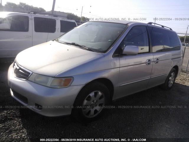 5FNRL18013B146194 - 2003 HONDA ODYSSEY EXL SILVER photo 2