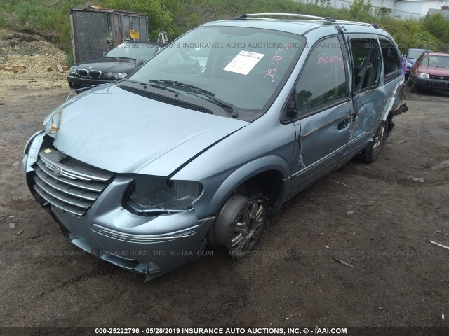 2C8GP64L65R238013 - 2005 CHRYSLER TOWN & COUNTRY LIMITED BLUE photo 2