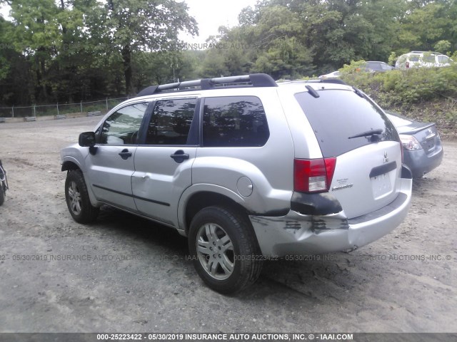 4A4MN21S54E015710 - 2004 MITSUBISHI ENDEAVOR LS SILVER photo 3