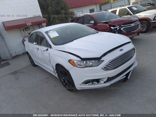 3FA6P0LU7JR212356 - 2018 FORD FUSION SE HYBRID WHITE photo 1