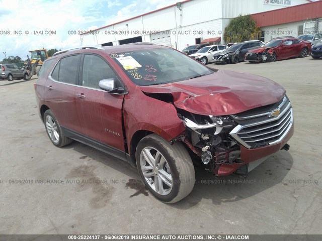 2GNAXPEX6K6232313 - 2019 CHEVROLET EQUINOX PREMIER RED photo 1