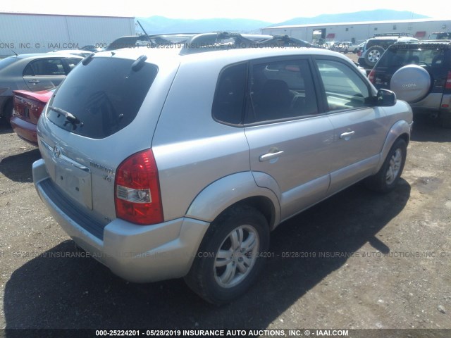 KM8JN72D27U675460 - 2007 HYUNDAI TUCSON SE/LIMITED SILVER photo 4