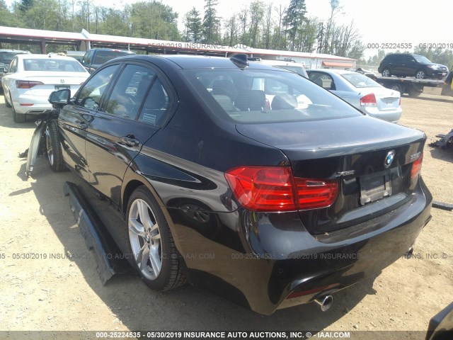 WBA3B9C59EP458683 - 2014 BMW 335 XI BLACK photo 3