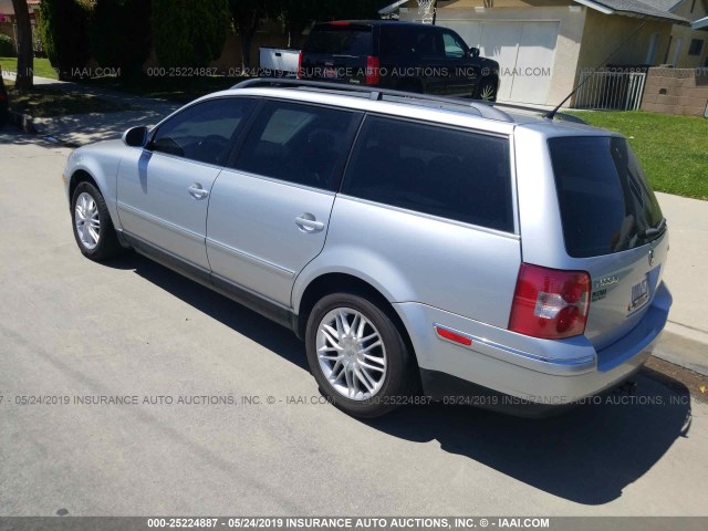 WVWCE63B75E039306 - 2005 VOLKSWAGEN PASSAT GLS TDI SILVER photo 3