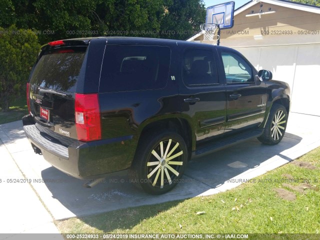 1GKFC13548R205735 - 2008 GMC YUKON HYBRID BLACK photo 4