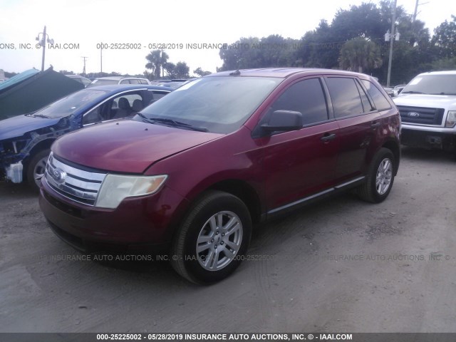 2FMDK36C58BA26940 - 2008 FORD EDGE SE RED photo 2