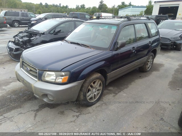 JF1SG67605H736615 - 2005 SUBARU FORESTER 2.5XS LL BEAN BLUE photo 2