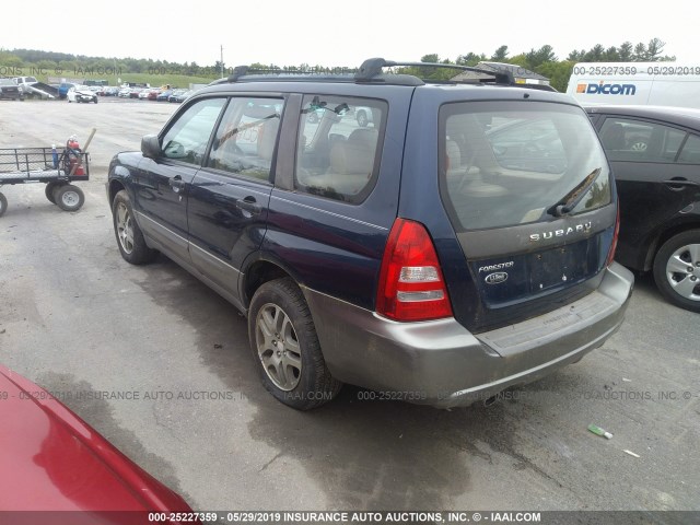 JF1SG67605H736615 - 2005 SUBARU FORESTER 2.5XS LL BEAN BLUE photo 3