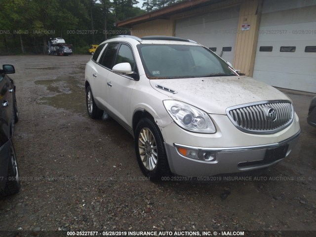 5GALVBED1AJ177885 - 2010 BUICK ENCLAVE CXL WHITE photo 1