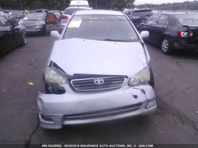 2T1BR32E17C777425 - 2007 TOYOTA COROLLA CE/LE/S SILVER photo 6