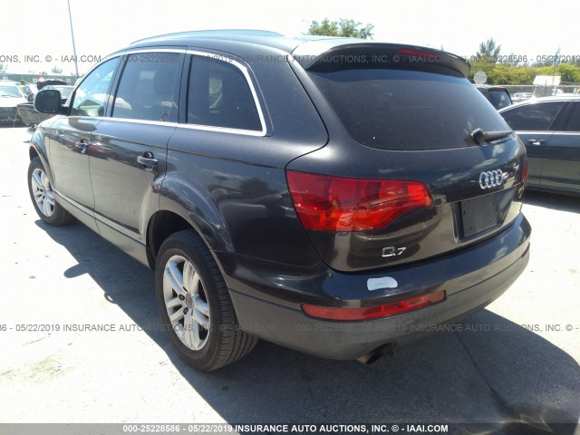 WA1BY74L07D101325 - 2007 AUDI Q7 3.6 QUATTRO PREMIUM GRAY photo 3