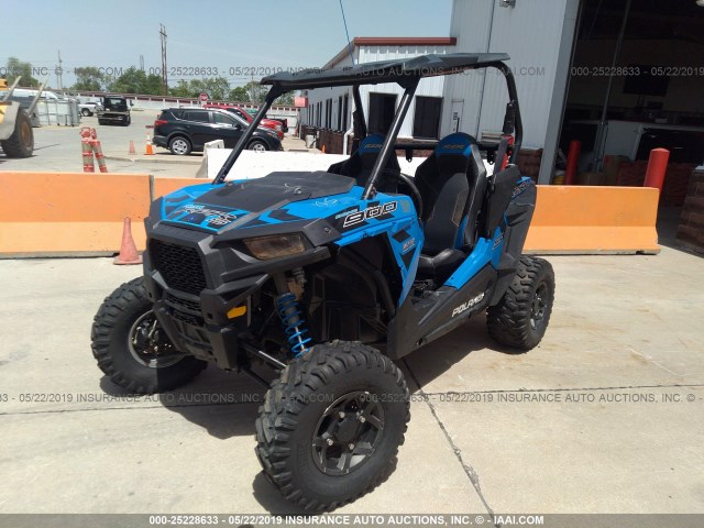 4XAVBE871HB678021 - 2017 POLARIS RZR S 900 EPS BLUE photo 2