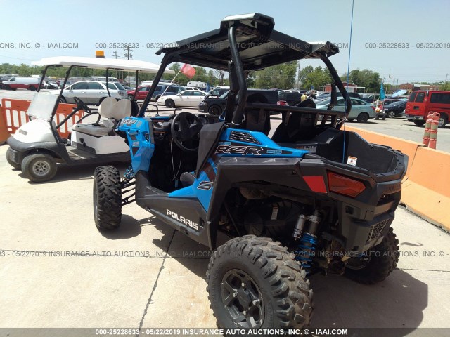 4XAVBE871HB678021 - 2017 POLARIS RZR S 900 EPS BLUE photo 3