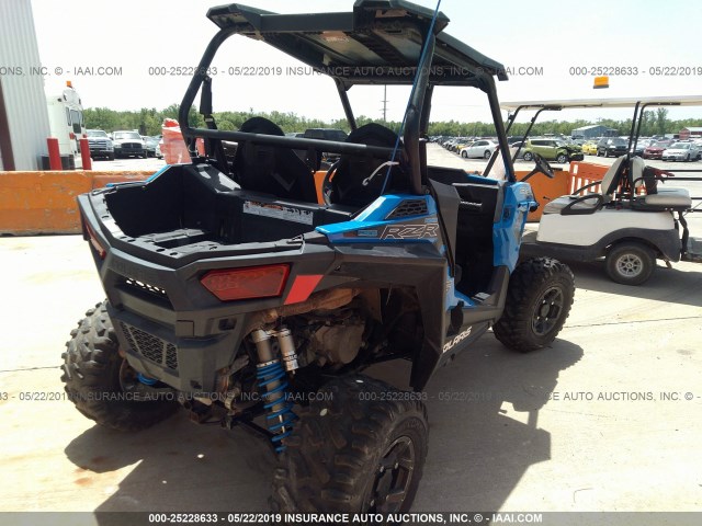 4XAVBE871HB678021 - 2017 POLARIS RZR S 900 EPS BLUE photo 4