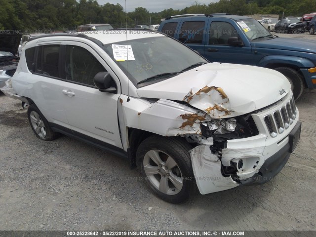 1C4NJDBB8GD535704 - 2016 JEEP COMPASS SPORT WHITE photo 1