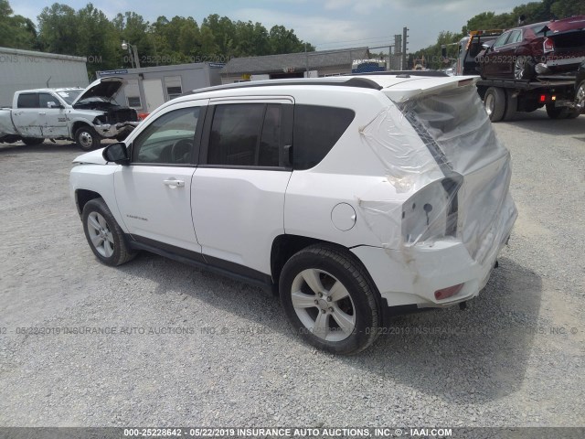 1C4NJDBB8GD535704 - 2016 JEEP COMPASS SPORT WHITE photo 3