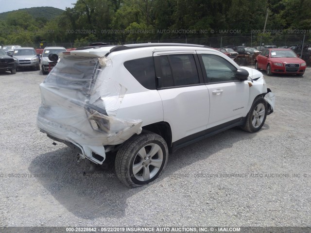 1C4NJDBB8GD535704 - 2016 JEEP COMPASS SPORT WHITE photo 4