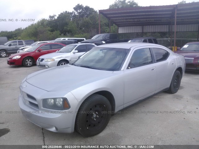 2B3KA43R87H817201 - 2007 DODGE CHARGER SE/SXT SILVER photo 2