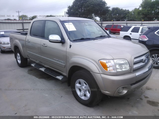 5TBET34156S504222 - 2006 TOYOTA TUNDRA DOUBLE CAB SR5 GOLD photo 1