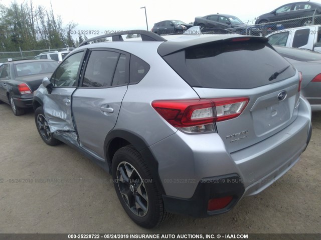 JF2GTADC4JH331362 - 2018 SUBARU CROSSTREK PREMIUM SILVER photo 3