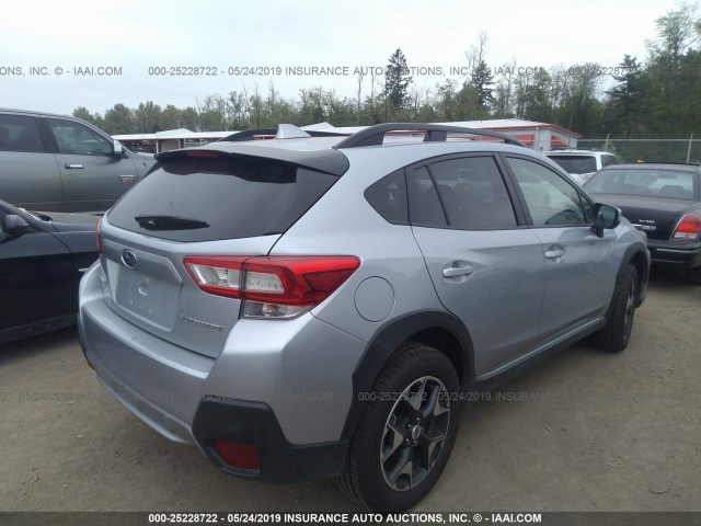 JF2GTADC4JH331362 - 2018 SUBARU CROSSTREK PREMIUM SILVER photo 4