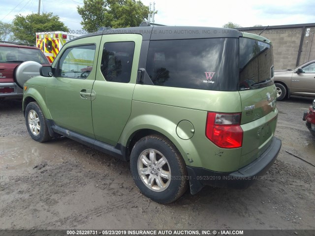 5J6YH28738L004301 - 2008 HONDA ELEMENT EX GREEN photo 3